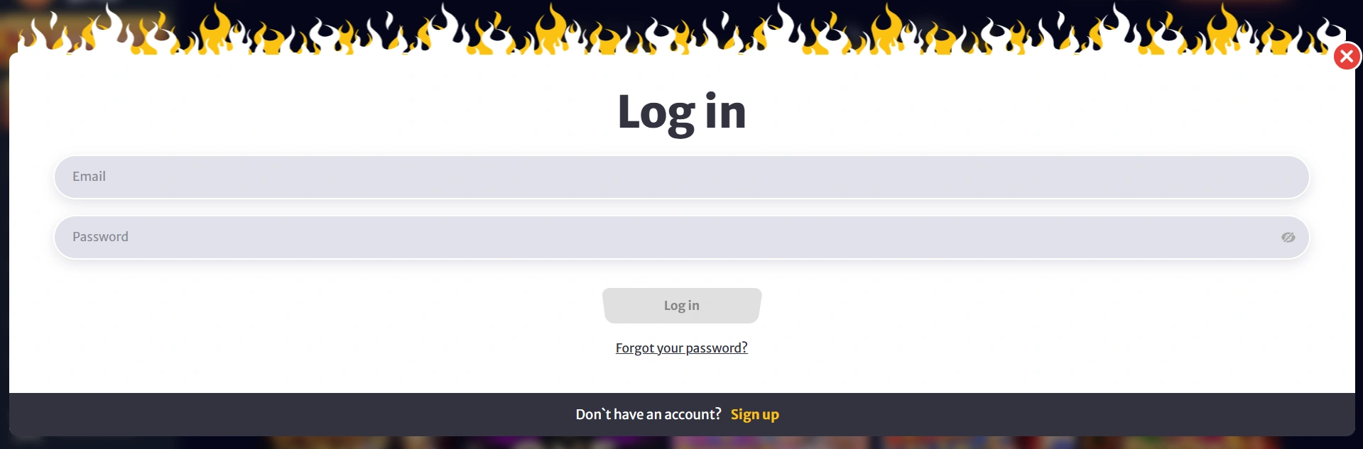 Hellspin Casino login and registration interface